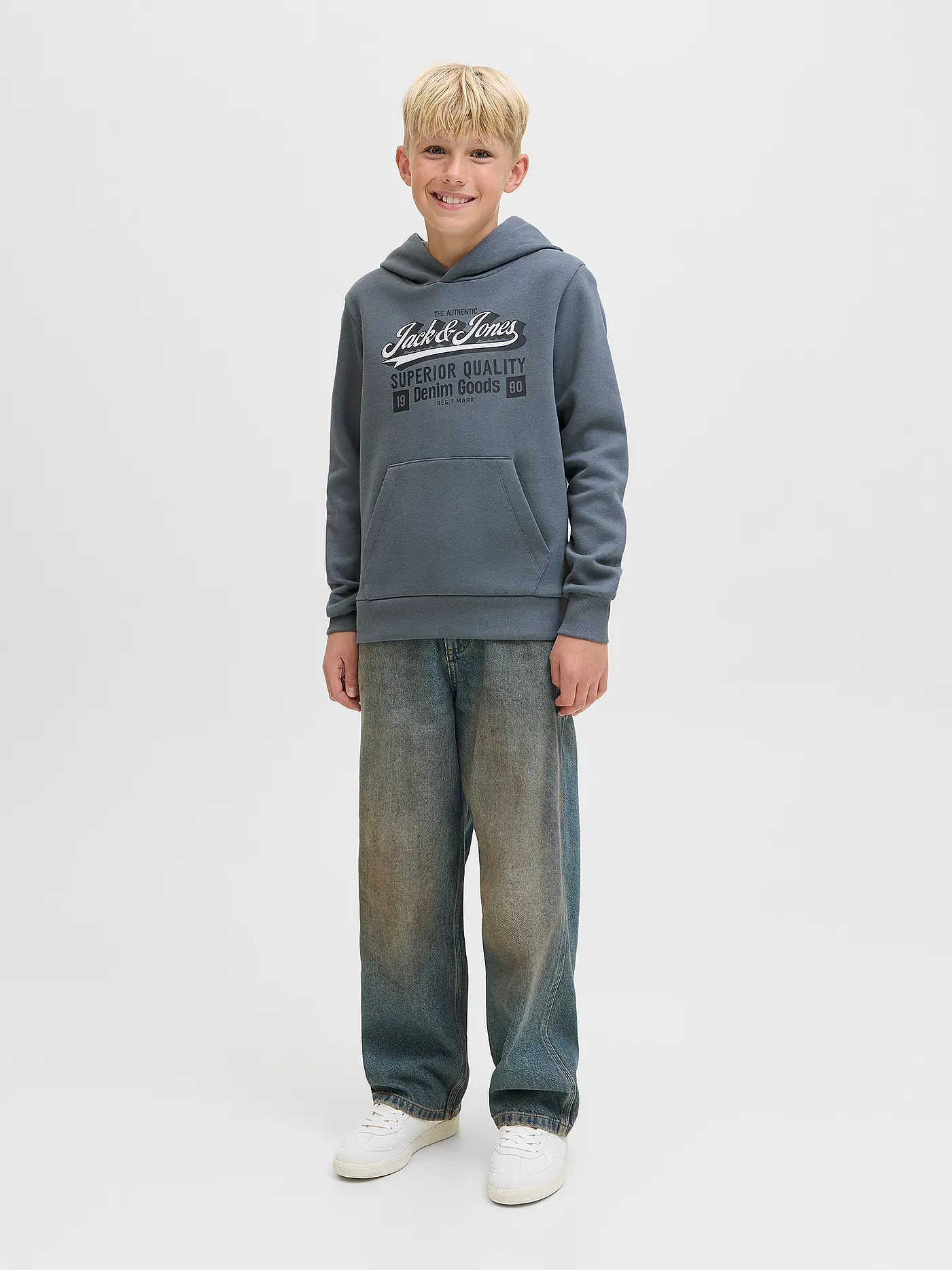 JACK & JONES | Jungen Kapuzensweater JJELOGO | blau